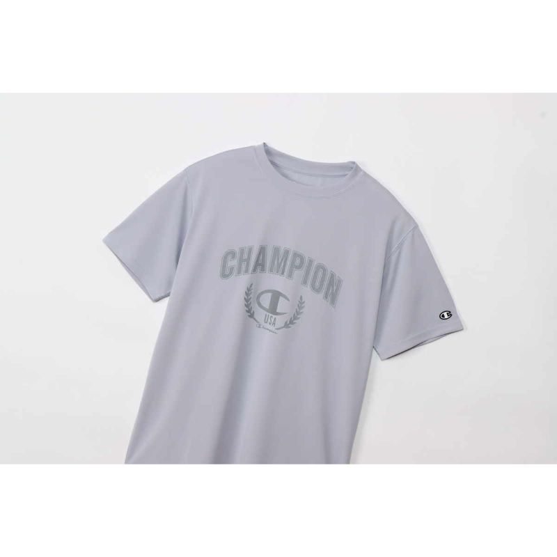 【CHAMPION/チャンピオン】Mサイズ ショートスリーブ Tシャツ 半袖 ウェア (メンズ) 190/グレイッシュパープル C3-ZS302  【同梱不可】[▲][ZX]