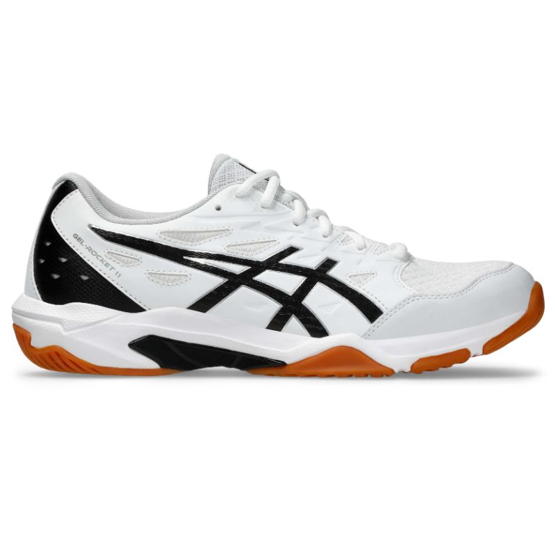 【asics/アシックス】25.0cm GEL-ROCKET 11 バレーボール シューズ (ユニ) ホワイト×Pシルバー 1073A065  【同梱不可】[▲][ZX]