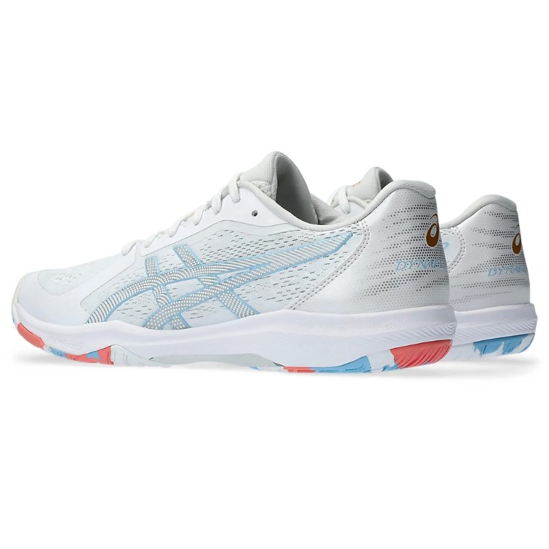 【asics/アシックス】26.5cm DYNAFEATHER 1073A064 White/Pure Silver 卓球 シューズ（ユニ）  【同梱不可】[▲][ZX]