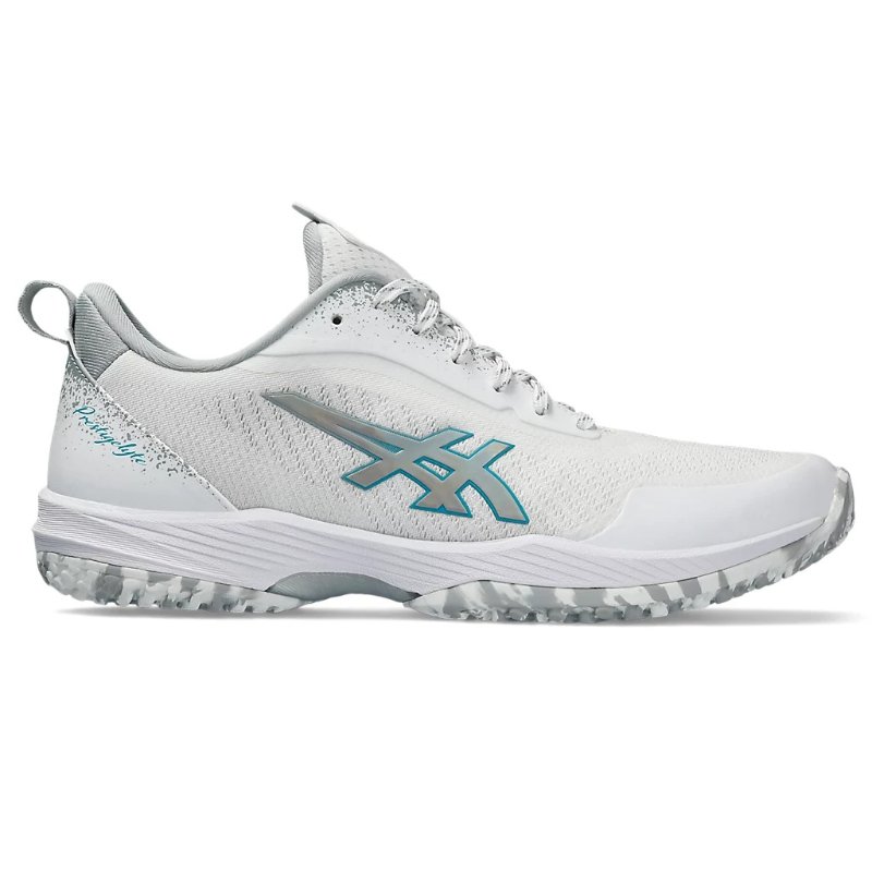 【asics/アシックス】25.5cm PRESTIGELYTE 5 OC 1043A022 White/Lagoon テニス シューズ（ユニ）  【同梱不可】[▲][ZX]