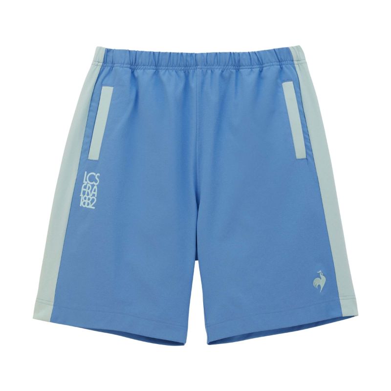 【le coq sportif/ルコック】Mサイズ LCS Plumeクロス ハーフパンツ トレ－ニング パンツ QMMXJD02 ブルー  【同梱不可】[▲][ZX]