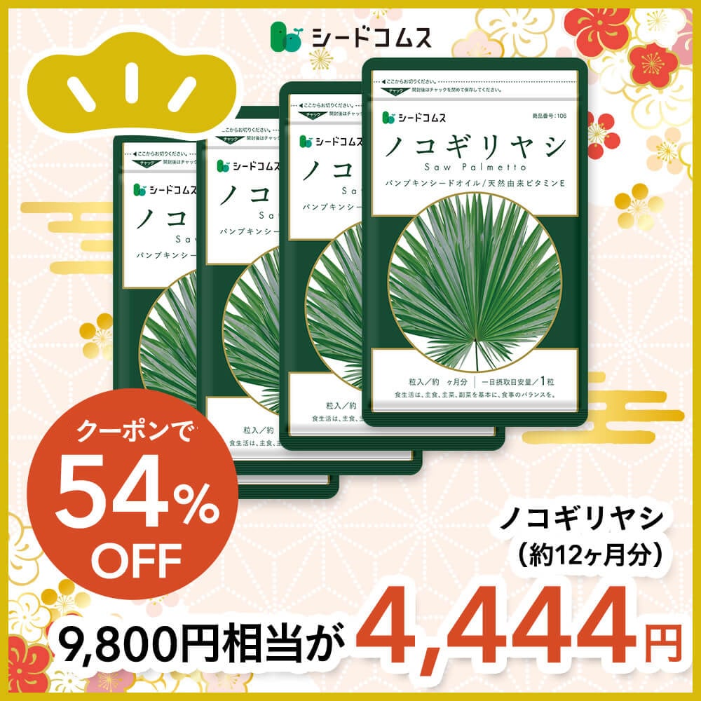 【福袋2026】【12/15以降発送】ノコギリヤシ 約12ヶ月分【送料無料】