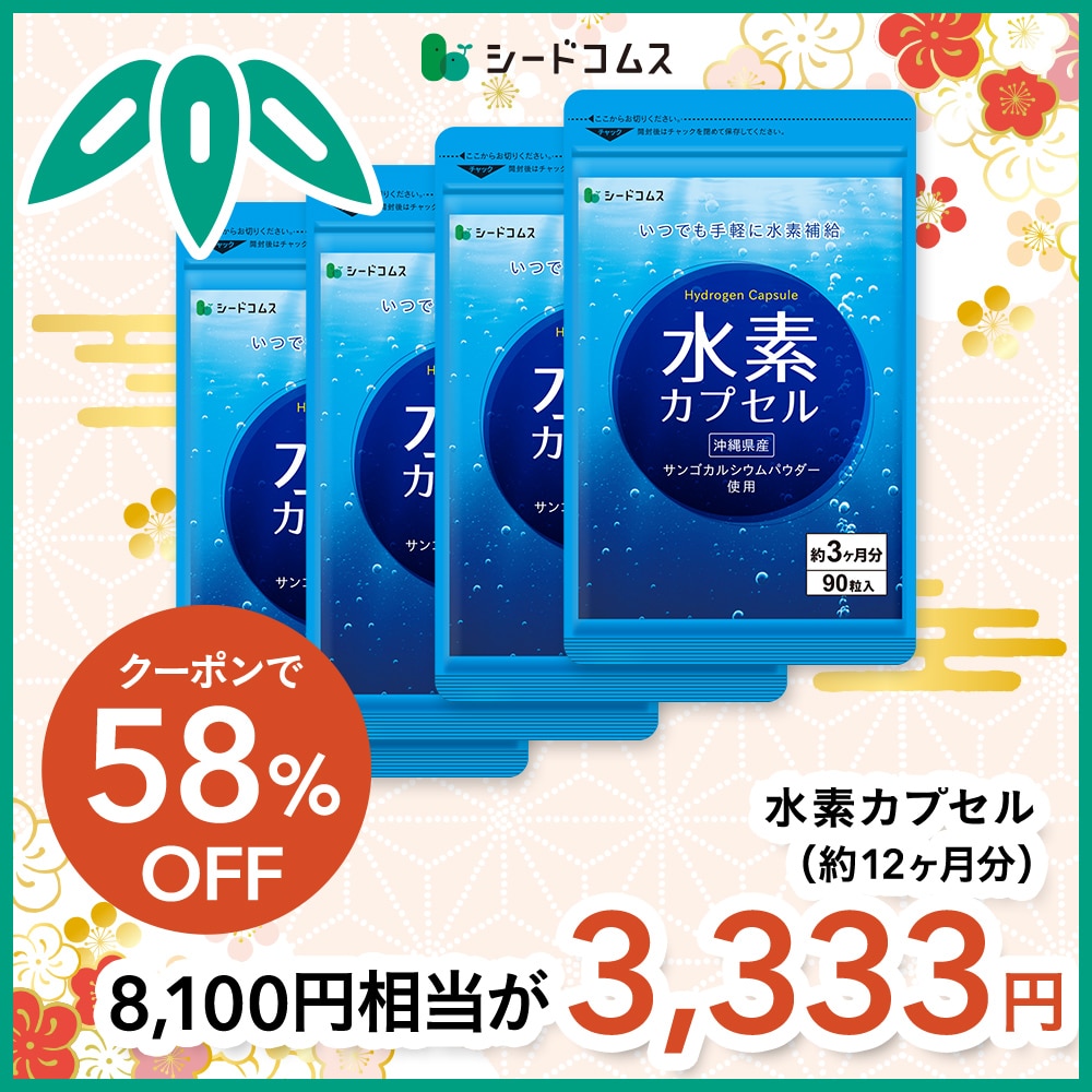 【福袋2026】【12/15以降発送】水素カプセル 約12ヶ月分【送料無料】