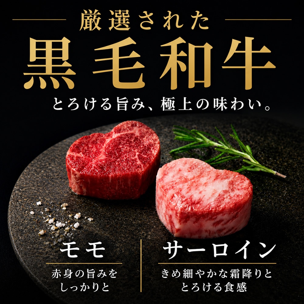 ハート型和牛ステーキ