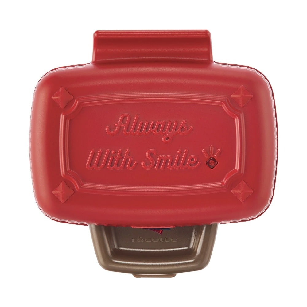 レコルト プレスサンドメーカー ミニ recolte Press Sand Maker Mini ≪レッド RPS-3≫ ホットサンドメーカー 電気 耳まで 1枚焼き 食パン プレート固定式 6枚切り食パン対応 朝ごはん おやつ