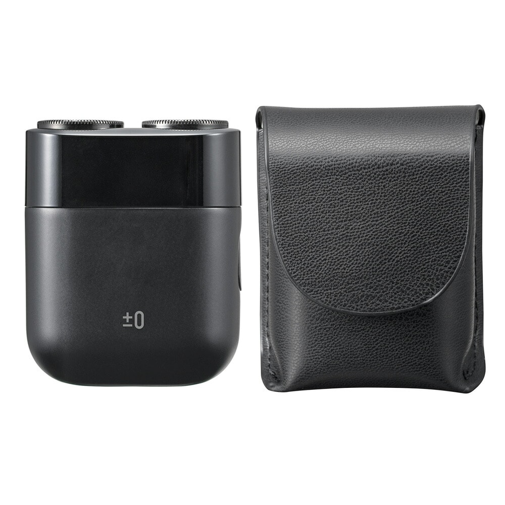 ±0 ミニシェーバー XCS-K010 ≪ブラック≫ シェーバー メンズ 小型 電動髭剃り コンパクト 旅行 出張 持運び IPX7 防水 充電式 ケース付き プラスマイナスゼロ 父の日 敬老の日 ギフト プレゼント