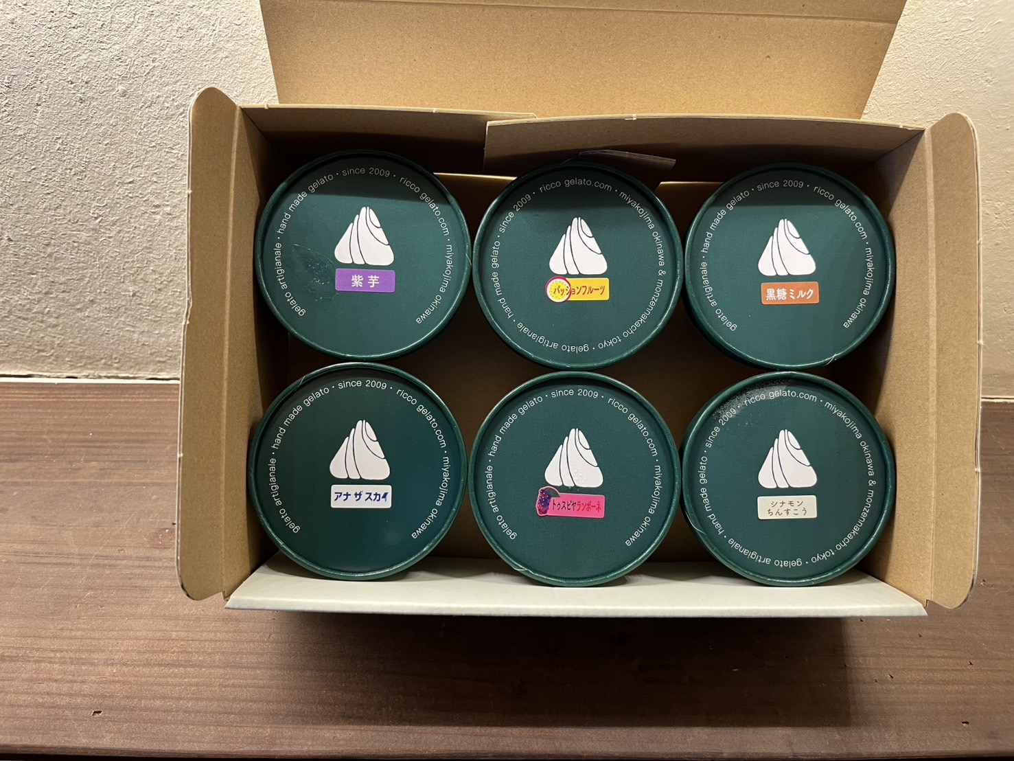 【ANAMall限定】新フレーバー入りリッコジェラート詰め合わせ 6個入り