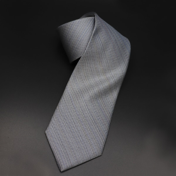 泥染めネクタイ【シルバー】