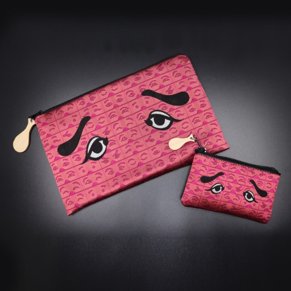 にわかポーチ/にわか小銭入れ(セット)【ピンク】