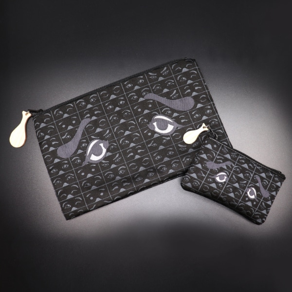 にわかポーチ/にわか小銭入れ(セット)【黒】