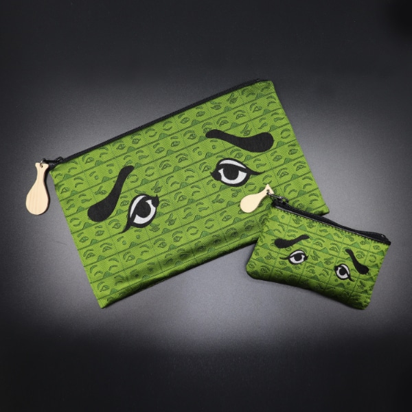 にわかポーチ/にわか小銭入れ(セット)【緑】