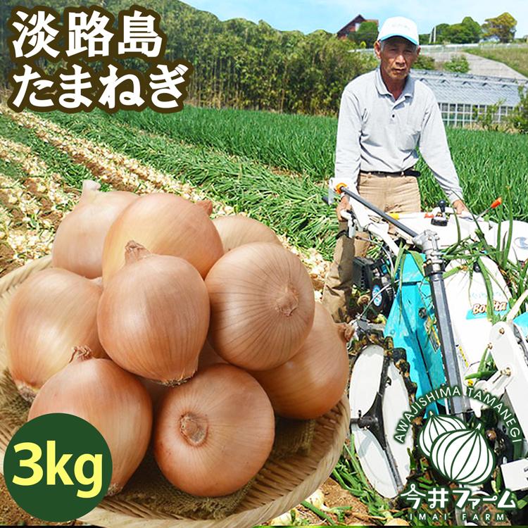 玉ねぎ 3kg たまねぎ 淡路島 玉葱 今井ファーム #淡路たまねぎ3kg#