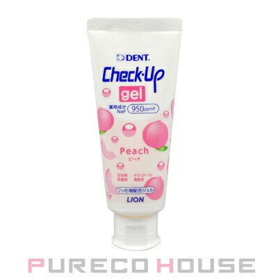ライオン デント チェックアップ ジェル 60g (歯科用・医薬部外品) #ピーチ