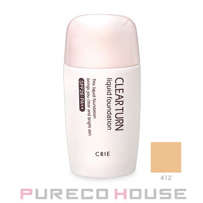 コーセー クリエ クリアターンEX リキッドファンデーション R 40ml SPF26・PA++ #412
