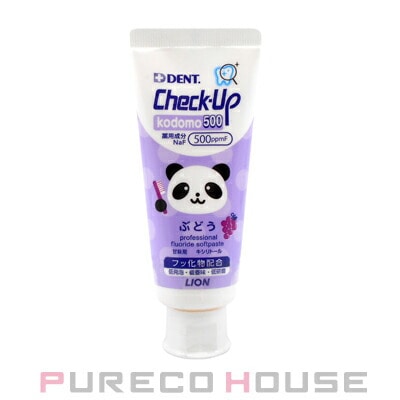 ライオン デント チェックアップ コドモ 500 60g #ぶどう 【医薬部外品】