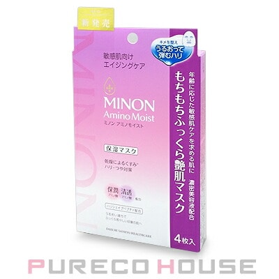 MINON (ミノン) アミノモイスト もちもちふっくら艶肌マスク (保湿マスク) 24ml×4枚入