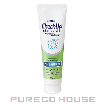 ライオン デント チェックアップ スタンダード 135g (歯科用･医薬部外品) #マイルドシトラスミント