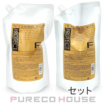 フィヨーレ Fプロテクト ヘアシャンプー リッチタイプ (レフィル) 1000ml + ヘアマスク リッチタイプ (レフィル) 1000g 【セット】