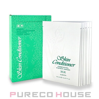アルビオン 薬用スキンコンディショナー エッセンシャル ペーパーマスク N 14ml×8枚 【医薬部外品】