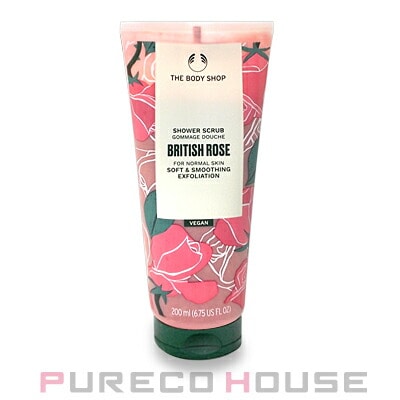 ザ・ボディショップ シャワー スクラブ ブリティッシュ ローズ 200ml