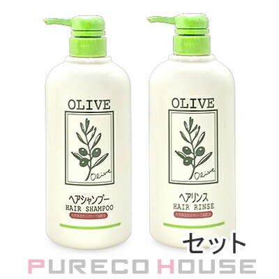 日本オリーブ ナチュラルマインド シャンプー 500ml + リンス 500ml 【セット】