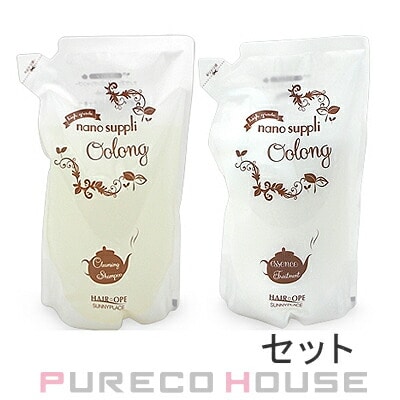 サニープレイス ナノサプリ クレンジング シャンプー ウーロン 800ml レフィル + エッセンストリートメント ウーロン 800ml レフィル 【セット】