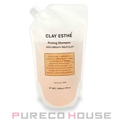 b-ex クレイエステ プライミングシャンプー ゴールドクレイ (レフィル) 800ml