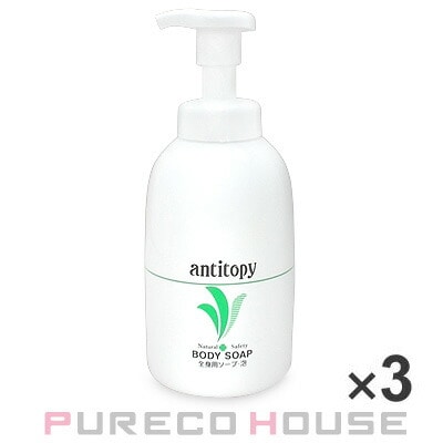 日本オリーブ アンチトピー 全身用ソープ泡 (ポンプ式) 500ml ×3個 【セット】