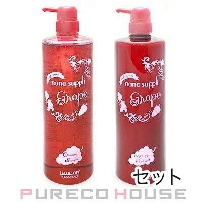 サニープレイス ナノサプリ クレンジング シャンプー グレープ 1000ml + エッセンストリートメント グレープ 1000ml 【セット】