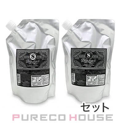 b-ex ディープレイヤー シャンプー ExS (レフィル) 750ml + トリートメント ExS (レフィル) 750g 【セット】