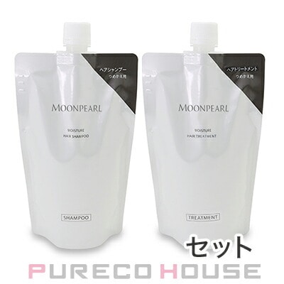 ミキモト コスメティックス ムーンパール モイスチャー ヘアシャンプー a (レフィル) 350ml + ヘアトリートメント a (レフィル) 350ml 【セット】