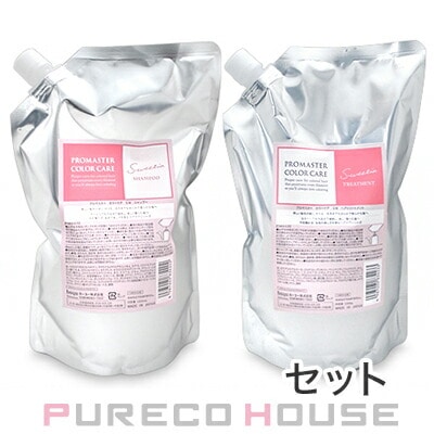 ホーユー プロマスター カラーケア SW スウィーティア シャンプー (レフィル) 1000ml + ヘアトリートメント (レフィル) 1000g 【セット】