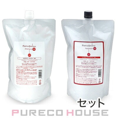 ニューウェイジャパン ナノアミノ シャンプー RM 1000ml レフィル + トリートメント RM 1000g レフィル 【セット】
