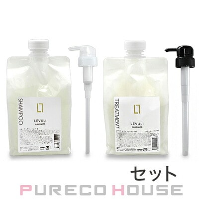 ハホニコ レブリ シャンプー a 1000ml レフィル 《ポンプ付き》 + トリートメント a 1000g レフィル 《ポンプ付き》 【セット】