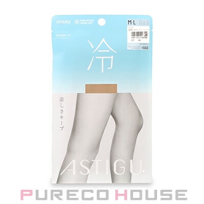 アツギ アスティーグ 【冷】 涼しさキープ ストッキング M~L #433 ヌーディベージュ