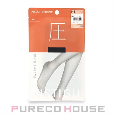 アツギ アスティーグ 【圧】 引き締める ストッキング M~L #480 ブラック