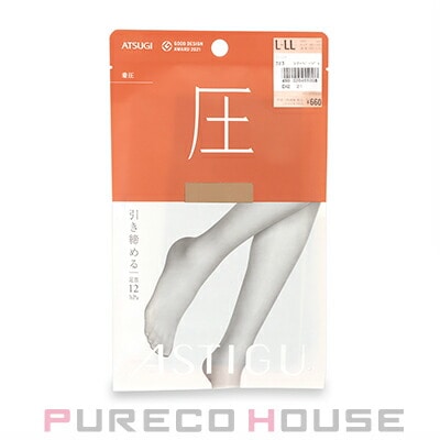 アツギ アスティーグ 【圧】 引き締める ストッキング L~LL #323 シアーベージュ