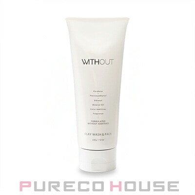 FAITH (フェース) ウィズアウト クレイウォッシュ&パック (洗顔料・パック) 220g