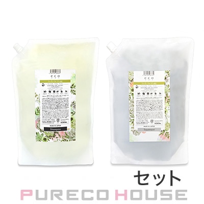 パイモア eco HBS シャンプー フルーティーフローラル 1700ml レフィル + トリートメント フルーティーフローラル 1700g レフィル 【セット】