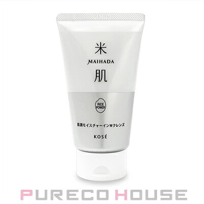 コーセー 米肌 肌潤モイスチャーインWクレンズ (洗い流し専用クレンジング・洗顔料) 120g