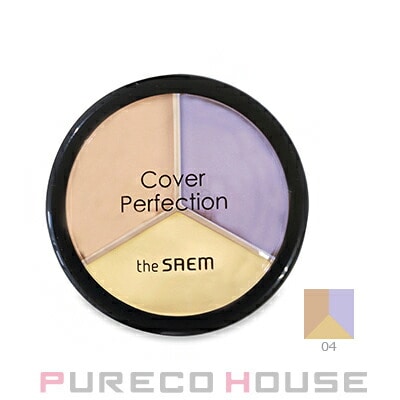 the SAEM(ザ セム) カバー パーフェクション トリプル ポット コンシーラー #04 トーンアップベージュ