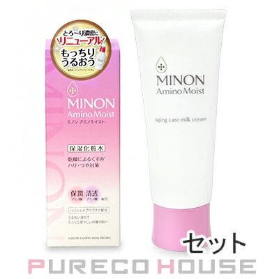 MINON (ミノン) アミノモイスト エイジングケア ローション 150ml + ミルククリーム 100g 【セット】