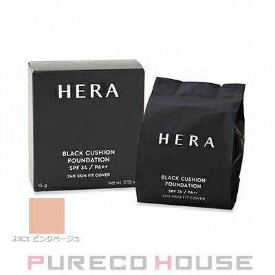 HERA(ヘラ) ブラック クッション ファンデーション SPF34・PA++ 15g #23C1 ピンク ベージュ レフィル