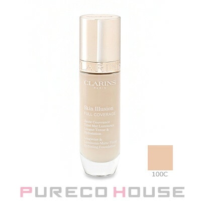 クラランス スキン イリュージョン フルカバレッジ ファンデーション 30ml #100C