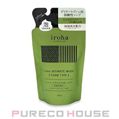 iroha (イロハ) インティメートウォッシュ フォームタイプ ベルガモットとビターオレンジの香り 135ml レフィル