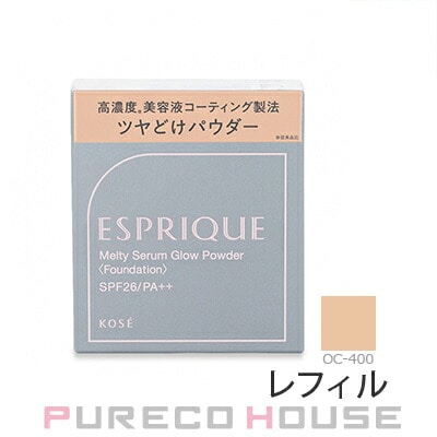 コーセー エスプリーク メルティセラム グロウパウダー (ファンデーション) SPF26・PA++ 9g #OC-400 オークル レフィル