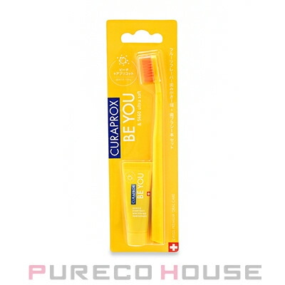 CURAPROX (クラプロックス) クラプロックスビーユー 歯ブラシ+歯みがき パック #ピーチ+アプリコット