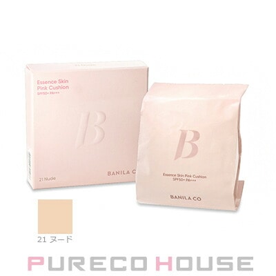 BANILA CO (バニラコ) エッセンス スキン ピンク クッション SPF50+・PA+++ 12g #21 ヌード レフィル