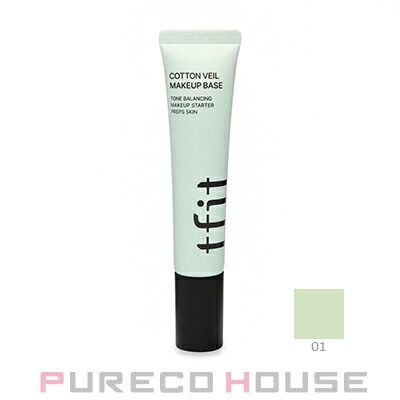 tfit (ティーフィット) コットン ベール メイク ベース 30ml #01 ピュア グリーン