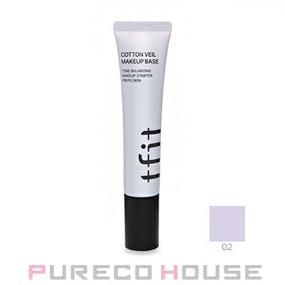 tfit (ティーフィット) コットン ベール メイク ベース 30ml #02 ライブリー パープル